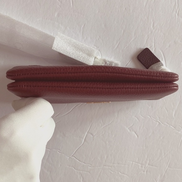 Coach Double Corner Zip Wristlet NWT w Snake Embossed Strap NWT - Picture 7 of 16